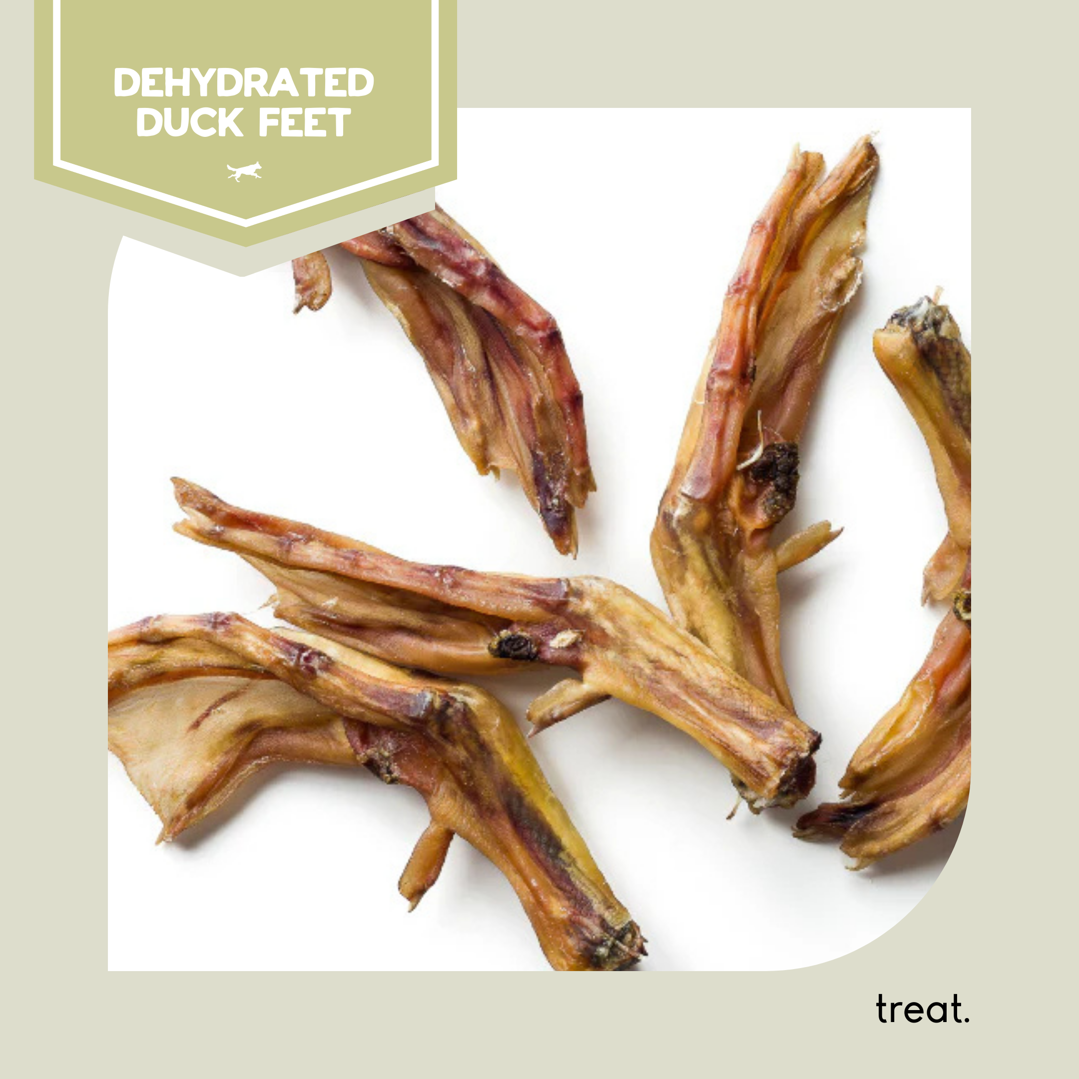 Dehydrated Duck Feet - 200g-image