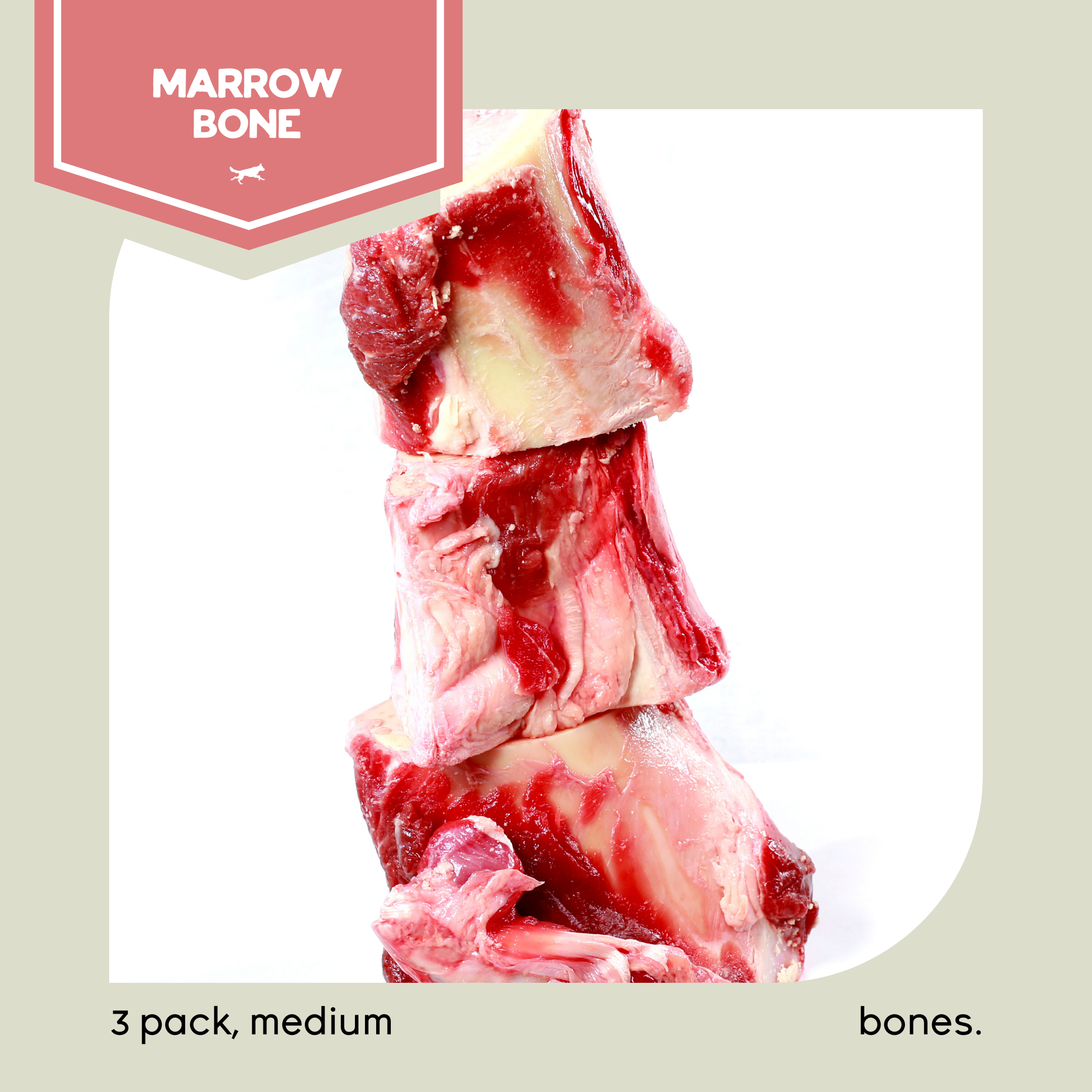 Medium Marrow Bones - 3 Pack-image